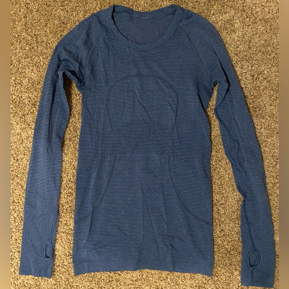 Lululemon Run Swiftly Tech Long Sleeve Blue 4